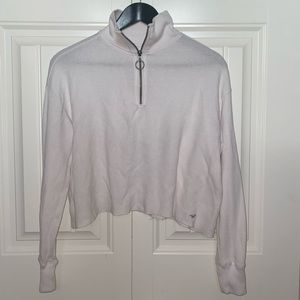 Hollister quarter zip tee